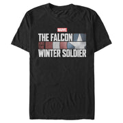 Men's Marvel The Falcon And The Winter Soldier Shield Logo  Adult T-Shirt