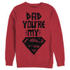 Men's Superman Father's Day Dad My Hero  Adult Sweatshirt