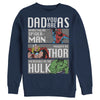 Men's Marvel Dad You Are as Amazing as Spider-Man Mighty as Thor Incredible as the Hulk  Adult Sweatshirt