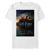 Men's Harry Potter Deathly Hallows Hogwarts Poster  Adult T-Shirt