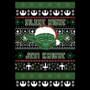 Men's Star Wars Ugly Christmas Yoda Silent Night  Adult T-Shirt