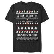 Men's Nintendo Ugly Mario Holiday Sweater  Adult T-Shirt