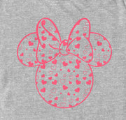 Men's Mickey & Friends Minnie Heart Silhouette  Adult T-Shirt