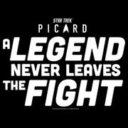 Men's Star Trek: Picard A Legend Never Leaves the Fight Logo  Adult T-Shirt