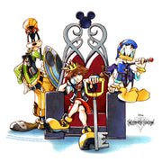 Men's Kingdom Hearts 1 King of Hearts  Adult T-Shirt