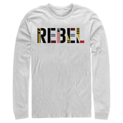 Men's Star Wars: The Rise of Skywalker Rebel Text  Adult Long Sleeve Shirt