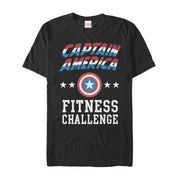 Men's Marvel Captain America Fitness Star  Adult T-Shirt