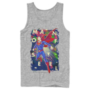 Men's Superman Man of Steel Rainbow  Adult Tank Top