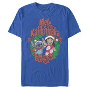 Men's Lilo & Stitch Mele Kalikimaka Christmas  Adult T-Shirt