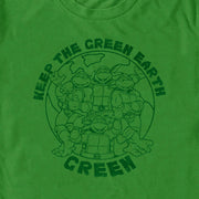 Men's Teenage Mutant Ninja Turtles Keep the Earth Green  Adult T-Shirt