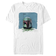 Men's Star Wars: The Book of Boba Fett Watercolor Portrait  Adult T-Shirt