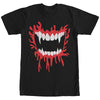 Men's Lost Gods Halloween Vampire Fangs  Adult T-Shirt