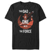 Men's Star Wars Father's Day This Dad is One With The Force  Adult T-Shirt