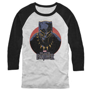 Men's Marvel Black Panther Retro  Adult Baseball Tee