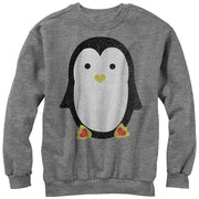 Men's Lost Gods Penguin Heart Feet  Adult Sweatshirt