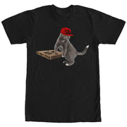 Men's Lost Gods Pizza Delivery Cat  Adult T-Shirt