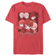 Men's Harry Potter Gryffindor Cartoon Characters  Adult T-Shirt