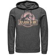 Men's Jurassic Park Logo Henna Print  Adult Pull Over Hoodie