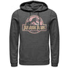 Men's Jurassic Park Logo Henna Print  Adult Pull Over Hoodie