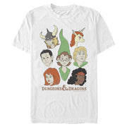 Men's Dungeons & Dragons Cartoon Favorite Players  Adult T-Shirt