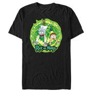 Men's Rick And Morty Dimension Hoppers  Adult T-Shirt