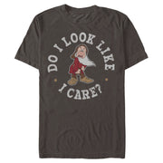 Men's Snow White and the Seven Dwarves Grumpy Do I Look Like I Care  Adult T-Shirt