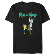 Men's Rick And Morty Fist Pump  Adult T-Shirt