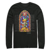 Men's Nintendo Legend of Zelda Stained Glass  Adult Long Sleeve Shirt