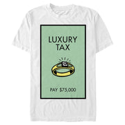 Men's Monopoly Luxury Tax Diamond Ring Card  Adult T-Shirt