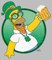 Men's The Simpsons St. Patrick's Day Leprechaun Homer  Adult T-Shirt