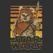 Men's Star Wars Wicket Ewok Stripes  Adult T-Shirt