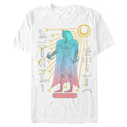 Men's Marvel: Moon Knight Colorful Egyptian Portrait  Adult T-Shirt