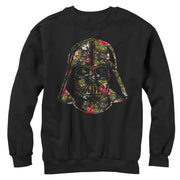 Men's Star Wars Tropical Print Darth Vader Helmet  Adult Sweatshirt