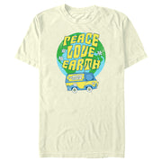 Men's Scooby Doo Peace Love Earth  Adult T-Shirt