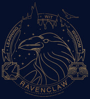 Men's Harry Potter Ravenclaw House Emblem  Adult Pull Over Hoodie