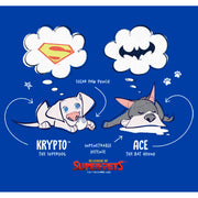 Men's DC League of Super-Pets Cartoon Krypto and Ace Dreams  Adult T-Shirt