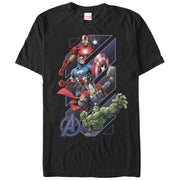 Men's Marvel Four Avengers  Adult T-Shirt