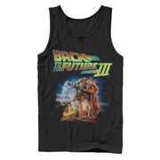 Men's Back to the Future Part 3 Character Pose  Adult Tank Top