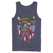 Men's Superman American Hero  Adult Tank Top