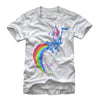 Men's Lost Gods Rainbow Unicorn Meat  Adult T-Shirt