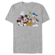 Men's Mickey & Friends Club House Group Shot  Adult T-Shirt