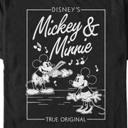 Men's Mickey & Friends Playing Violin Music Poster  Adult T-Shirt