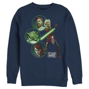 Men's Star Wars: The Clone Wars Light Side Group Shot  Adult Sweatshirt