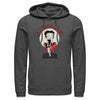 Men's Betty Boop Valentine's Day Zombie Love Dress  Adult Pull Over Hoodie