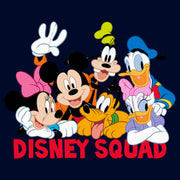 Men's Mickey & Friends Disney Squad Group Shot  Adult Pull Over Hoodie