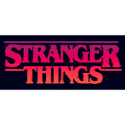 Men's Stranger Things Pink Logo  Adult T-Shirt