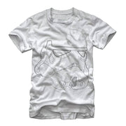 Men's Star Wars Stormtrooper Outline  Adult T-Shirt