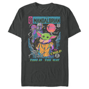 Men's Star Wars: The Mandalorian 12 Cents Retro Comic  Adult T-Shirt