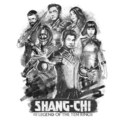 Men's Marvel Shang-Chi and the Legend of the Ten Rings Group Sketch  Adult T-Shirt