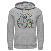 Men's Star Wars: The Rise of Skywalker Droid Cuties  Adult Pull Over Hoodie